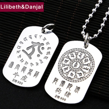 Men  Pendant 925 Sterling silver Ethnic Buddhist Heart Sutra Zodiac Animal Necklace Pendant  Gift Fine Jewelry P18 2024 - buy cheap