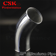 45 Degree 102mm 4" inch Aluminum Intercooler Intake Pipe Piping Tube hose 2024 - buy cheap