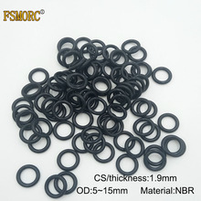 100/500/1000pcs OD:5 5.5 6 6.5 7 7.5 8 8.5 9 9.5 10 10.5 11 11.5 12 12.5 13 14 15*1.9mm(CS) NBR o ring seal/Nitrile Rubber 2024 - buy cheap