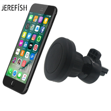 Магнитный автомобильный держатель для телефона JEREFISH для iPhone Samsung 360, магнитный держатель с воздушным креплением для телефона, универсальный автомобильный держатель для GPS 2024 - купить недорого