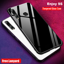 Tempered Glass Case For Huawei Enjoy 9S 9s Gradient Color Back Cover For Huawei Enjoy 9 S Soft Silicone Phone Cases Huawei9S 2024 - buy cheap