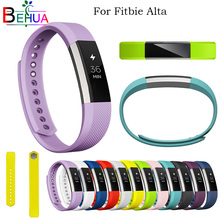 14 Colors Silicone Watchband High Quality Replacement Wrist Band Silicone Watch Strap Clasp For Fitbit Alta HR Smart Wristband 2024 - buy cheap