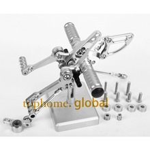 For DUCATI STREETFIGHTER 848  CNC Foot Pegs Silver Color Rear Set Footpeg Rearset 2024 - buy cheap