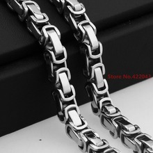 Cool Modal Casual 5/6/8mm Byzantine Stainless Steel Braided Chain  Necklaces Silver   Color Charm Mens Jewelry 7-40" 2024 - buy cheap