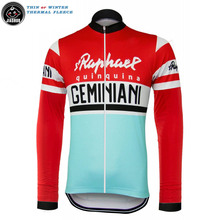 Winter Thermal Fleece or Thin New Retro Classical Team Long pro Cycling Jersey / Cycling Clothing JIASHUO 2024 - buy cheap