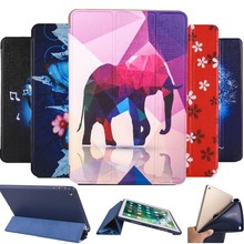 Tri-fold TPU Printed Smart Case for Apple iPad mini 4 Ultra Slim Wake Up Sleep Flip Stand cover for iPad mini 4 mini4 7.9 inch 2024 - buy cheap