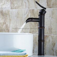 Black Oil Rubbed Bronze Bathroom Basin Faucet Bamboo Shape Vanity Sink Mixer Tap Single Handle Hole Hot And Cold Mixer Bnf165 2024 - buy cheap