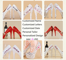 Custom Big size Customize Heels Height Custom letters on shoes or shipping fee , DHL ,UPS,FEDEX,EMS 2024 - buy cheap