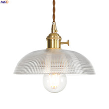 Iwhd-lustre pingente com luz de led, estilo nórdico, luminária pendente para sala de jantar, loft, decoração industrial, de cobre 2024 - compre barato