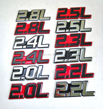2.0L 2.2L 2.3L 2.4L 2.5L 2.8L Energy Emblem Trunk Sticker Decal For AUDI Skoda BMW CHEVROLET FORD HYUNDAI KIA MAZDA NISSAN 2024 - buy cheap