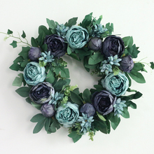 JAROWN Artificial 40cm Door Wreath Simulation Silk Peony Flowers Garland For Wedding Party Decorations Home Office Decor Flores 2024 - buy cheap