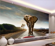 Beibehang-papel tapiz grande personalizado, mural de Foto estéreo 3d para sala de estar, mural de elefante de pintura decorativa, papel tapiz 2024 - compra barato