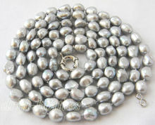 Ожерелье из пресноводного жемчуга в стиле барокко, 50 дюймов, 10-11 мм 2024 - купить недорого