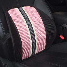 Car Seat Waist Cushion Office Chair Massage Back Lumbar Support Mesh Cushion Pad Black Mesh Back Lumbar Cushion for Car Driver 2024 - buy cheap