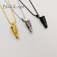 Black Knight mens badminton pendant necklace stainless teel sports creative badminton necklace creative jewelry BLKN0675 2024 - buy cheap