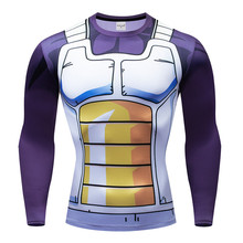 Camiseta de compresión con estampado 3D, camiseta de Goku de Vegeta, camisetas divertidas de hombres/mujeres, ropa de Cosplay 2024 - compra barato