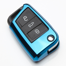 ТПУ чехол для автомобильного смарт-ключа чехол для SKODA Fabia Octavia Superb для Seat Leon Toledo Altea Ibiza защитный брелок для дистанционного ключа 2024 - купить недорого