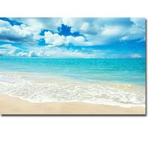 NICOLESHENTING Tropical Playa Mar cielo arte de la naturaleza de seda póster de tela de impresión 13x20 24x36 paisaje pared casa decoración de la habitación 02 2024 - compra barato