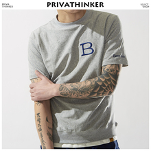 Privathinker harajuku bordado t camisa 2020 dos homens de algodão japonês streewear manga curta camisetas masculinas casuais hip hop 2024 - compre barato
