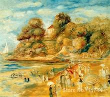 Impressionist landscapes art The Beach at Pornic  by Pierre Auguste Renoir paintings Hand painted High quality 2024 - buy cheap