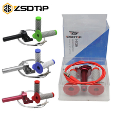 ZSDTRP Motorcycle Throttle Grips with Cable Settle & Twist Gas Throttle Handle Dirt Bikes ATV 50-250cc KLX CRF 230 2024 - buy cheap