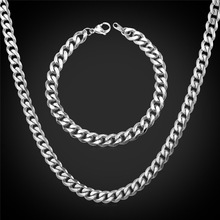 3MM pulsera con cadena para hombre y collar oro Color de cadena de acero inoxidable para colgante DIY venta al por mayor de joyería GNH2273 2024 - compra barato