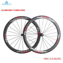 700C 50mm Clincher Carbon Wheels Powerway R13 Hub Road Bike Bicycle Wheelset 2024 - buy cheap