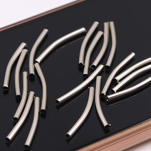 20pcs Wholesale Price Metal Spacers Finding Connectors Twist Tube Beads for Jewelry Making DIY Necklace Bracelet Hook Craft A537 2024 - buy cheap