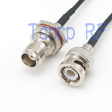 10pcs 6in TNC female jack to BNC male plug RF connector adapter 15CM Pigtail coaxial jumper cable RG174 extension cord 2024 - buy cheap