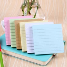 Cute 80 Pages Sticker Supplies Soild Color Notepad Stationery Sticky Notes Memo Pad for Girls Gifts Office School Supplies 2024 - buy cheap