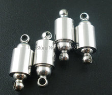 50Sets Silver Tone Barrel Screw Magnetic Clasps Fit Bracelets / Necklaces Diy Wholesale 22x8mm 2024 - buy cheap