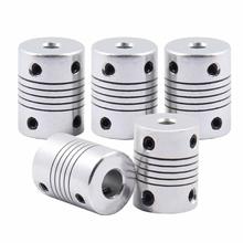 Aluminium CNC Motor Jaw Shaft Coupler 5mm Tot 8mm Flexibele Koppeling OD 19x25mm Dropshipping 3 /4/5/6/6.35/7/8/10mm 2024 - buy cheap