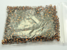 800 brown prata-forrado contas de semente de vidro rondelle 4mm (6/0) 2024 - compre barato