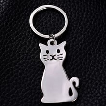 Novelty Trinket Creative Animal Cat Styling Key Chains Ring Holder Charm Metal Souvenir Gift Unisex Keyring sleutelhanger J018 2024 - buy cheap