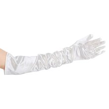 Женские атласные перчатки длиной до локтя SZ-LGFM-21 дюймов для вечернего свадебного костюма 2024 - купить недорого