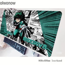 Mousepad gamer de gel para my hero academia, 800x400x3mm, acessório para mouse e computador, mousepad ergonômico para jogos de personalidade e notebook 2024 - compre barato