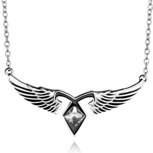 City of bones Necklace Angel Wings Mortal Instrument Wings Necklace Pendant With Link Chain For Men Necklace Women 2024 - buy cheap