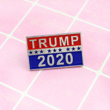 Estilo punk criativo pessoal trump ícone de esmalte broche 2020 trump punk estilo ícone pino masculino e feminino denim jóias 2024 - compre barato