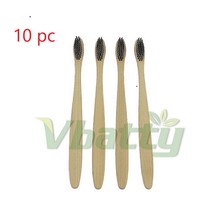 10PC/Set Bamboo Fiber Toothbrush Medium Soft Bristle Wood Handle Toothbrush For Oral Health Spare Bamboo toothbrush 2024 - buy cheap