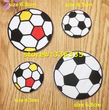 New arrival mixed 20 pcs Football symbol Iron On sew on Patches TS garment Appliques accessory free shipping 150712 2024 - buy cheap