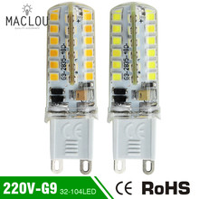Lámpara LED G9 220 V 5 W 6 W 8 W 9 W caliente/blanco frío 2835 Smd 3014 foco de lámpara halógena de reemplazo de bombilla Led de cuerpo de silicona 2024 - compra barato