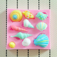 Holiday Beach Sea Shells Theme Party Fondant Molds Silicone Mold Soap Candle Moulds Sugar Craft Tools Chocolate Moulds Bakeware 2024 - buy cheap