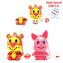 High Speed USB 3.0 cartoon animal tiger pendrive 4GB 8GB 16GB 32GB 64G USB Thumb Memory Stick Pen Drive Cute pig USB Flash Drive 2024 - buy cheap