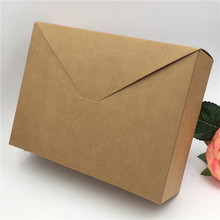 12Pcs Big Kraft Paper Jewelry Packaging Boxes 20*15*6cm Brown and Black Blank Craft Gift Box For Candy/Invitation Letter 2024 - buy cheap