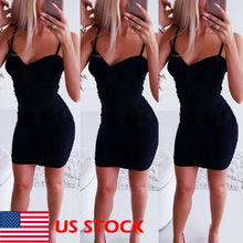 Women Bandage Bodycon Tops Sleeveless V neck Club Party Dress Long Tank girls Short Mini Dress vestido 2024 - buy cheap