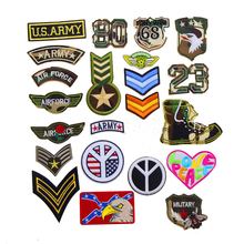 1 pcs Green Badges Peace Labels embroidered iron on patches cloth accessories bag hat repair Appliques phone decor diy 2024 - buy cheap