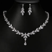 Emmaya Exquisite Jewelry Sets For Women Wedding Party Accessories Cubic Zircon Stud Earrings & Necklace Gift 2024 - buy cheap