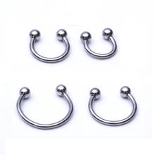 Anéis universais de aço inoxidável, conjunto de 4 tamanhos com ferraduras para nariz e mamilo 2024 - compre barato
