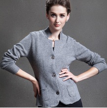 Suéter de punto de Cachemira auténtica, jersey de cachemira pura, cárdigan de marca, nuevo, envío gratis, S416 2024 - compra barato