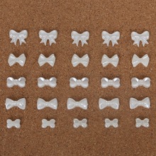 Factory Price 300pcs Flat Back Cabochon Imitation Plastic ABS Pearl Knot Bow Bead for DIY Fashion Jewelry Craft Phone Decoration 2024 - buy cheap